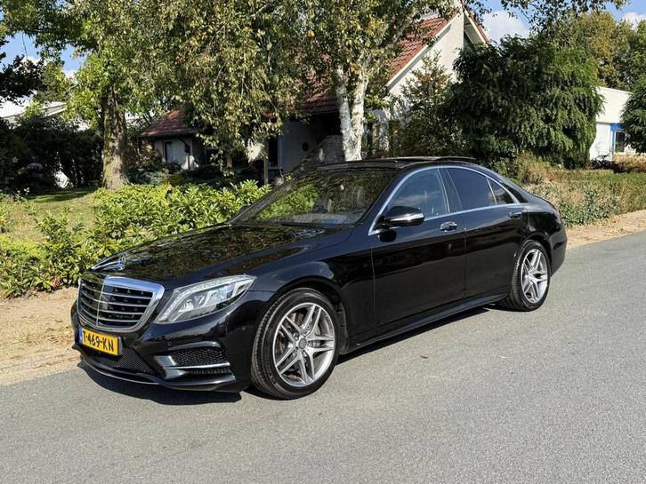 Mercedes-Benz S-klasse 400 HYBRID AMG V6 333PK Pano•Leder, Auto's, Mercedes-Benz, Bedrijf, Te koop, S-Klasse, 360° camera, ABS