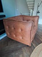 Leren fauteuil/ loveseat, Huis en Inrichting, Fauteuils, Gebruikt, Ophalen of Verzenden, 100 tot 125 cm, Leer