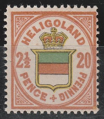 HELGOLAND - HELIGOLAND - Michel 18h postfris MNH origineel beschikbaar voor biedingen
