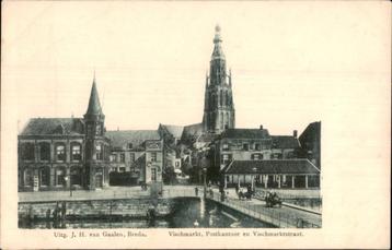 Breda Vischmarkt Postkantoor en VIschmarktstraat 1901 beschikbaar voor biedingen