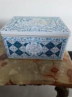 XXL blik Dolce & Gabbana blauw wit kist kistje, Ophalen of Verzenden