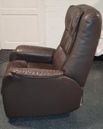 Leren electrische Relaxfauteuil, Gebruikt, Ophalen of Verzenden, 50 tot 75 cm, Leer