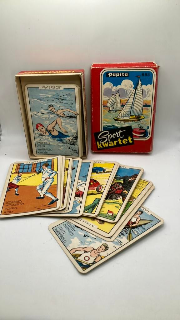 Papita Sportkwartetspel nr 883., Verzamelen, Speelkaarten, Jokers en Kwartetten, Ophalen of Verzenden