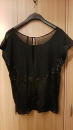 2x zwarte blouse mt L en M!, Ophalen of Verzenden, Zo goed als nieuw, Maat 38/40 (M), Zwart