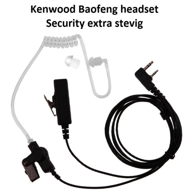 Kenwood Baofeng Security extra stevig headset | NIEUW, Telecommunicatie, Portofoons en Walkie-talkies, Nieuw, Toebehoren, Minder dan 2 km