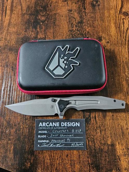 Arcane Design the Creature zakmes, Caravans en Kamperen, Kampeergereedschap, Zo goed als nieuw, Ophalen of Verzenden