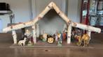 Uitgebreide Kerstgroep met stal, Diversen, Kerst, Ophalen of Verzenden, Gebruikt