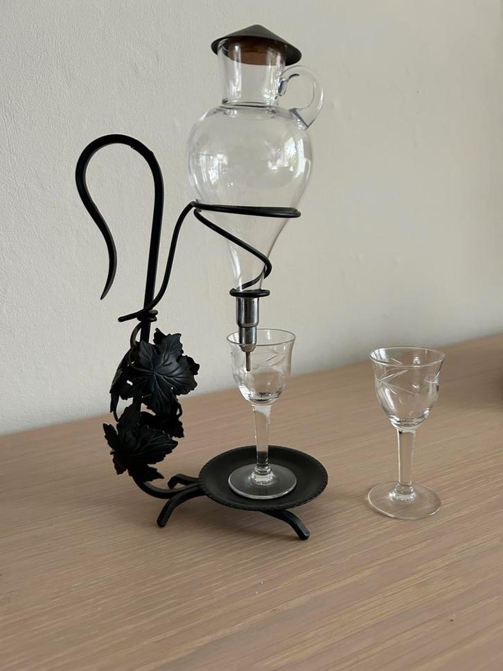 Vintage Port Decanteer Set, Antiek en Kunst, Antiek | Glas en Kristal, Ophalen of Verzenden