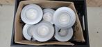 9 stuks ledspots/ diameter 17cm/ systeemplafond of gips, Ophalen, Gebruikt, Metaal of Aluminium, Industrieel