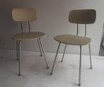 2 eetkamerstoelen keukenstoeltjes jaren 50, Huis en Inrichting, Stoelen, Ophalen of Verzenden, Gebruikt