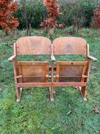 Vintage tweezitter bioscoop stoeltjes, Antiek en Kunst, Ophalen of Verzenden