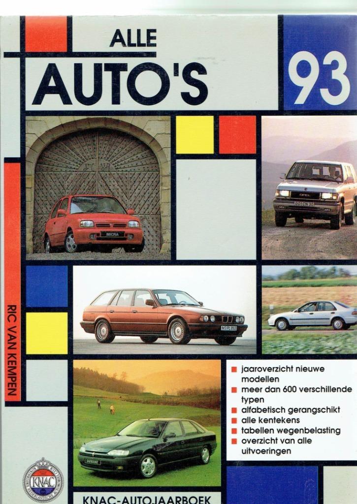 Alle Auto,s van 1993, Boeken, Auto's | Boeken, Gelezen, Overige merken, Ophalen of Verzenden