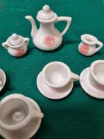 mini servies roze bloem, Antiek en Kunst, Antiek | Servies compleet, Ophalen of Verzenden