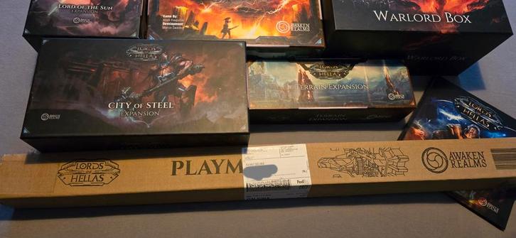 Lords of Hellas KS All-in - (Sundrop)Compleet!, Hobby en Vrije tijd, Gezelschapsspellen | Bordspellen, Zo goed als nieuw, Een of twee spelers