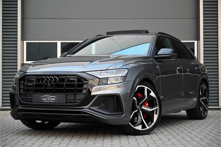 Audi Q8 55 TFSI e QUATTRO / S-LINE / PANO / RS SEATS / LED M, Auto's, Audi, Bedrijf, Te koop, Q8, 360° camera, 4x4, ABS, Achteruitrijcamera