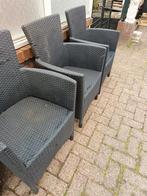 Tuinstoelen terrasstoelen 3 stuks, Tuin en Terras, Tuinsets en Loungesets, Ophalen, Gebruikt, Kunststof