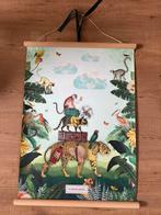 In de tropen (jungle) poster 50x70 cm, Kinderen en Baby's, Ophalen, Zo goed als nieuw, Wanddecoratie
