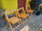 Drie klapstoelen aldo Jacober, Huis en Inrichting, Stoelen, Ophalen, Vo, Gebruikt, Drie