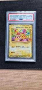 Birthday Pikachu Holo Promo PSA 10 Japanese Pokemon 25th Ann, Hobby en Vrije tijd, Nieuw, Ophalen of Verzenden, Losse kaart