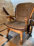 Fauteuil  -  licht eiken, Ophalen, Zo goed als nieuw, Hout