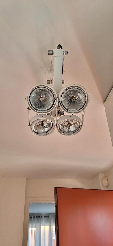 Modular Nomad 4-spot, wit, origineel, dimbaar, Huis en Inrichting, Lampen | Plafondlampen, Gebruikt, Metaal, Ophalen of Verzenden