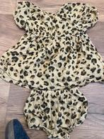 Zomerse babyjurk en korte broek Hema panterprint, Kinderen en Baby's, Babykleding | Maat 80, Gebruikt, Meisje, Ophalen of Verzenden