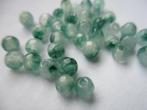 857/ groene facet chalcedony kralen, Ophalen of Verzenden, Nieuw, Kraal