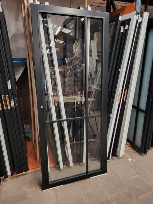 88x211,5cm binnendeur opdek R staallook zwart SL18, Doe-het-zelf en Verbouw, Deuren en Horren, Nieuw, Binnendeur, 200 tot 215 cm