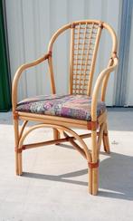 Vintage rotan/manou stoel, jaren 70, Rohé/TRIO Noordwolde, Huis en Inrichting, Stoelen, Jaren 70, Zo goed als nieuw, Eén, Ophalen