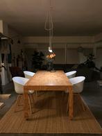 Eetkamertafel + 4 HAY About a Chair stoelen, Huis en Inrichting, Ophalen, 200 cm of meer, 50 tot 100 cm, Zo goed als nieuw