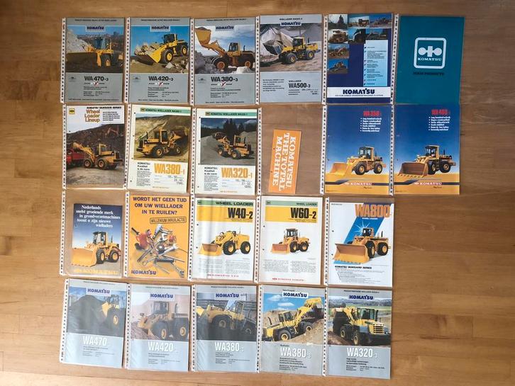 Folder Komatsu wielladers, Boeken, Auto's | Folders en Tijdschriften, Gelezen, Overige merken, Ophalen of Verzenden