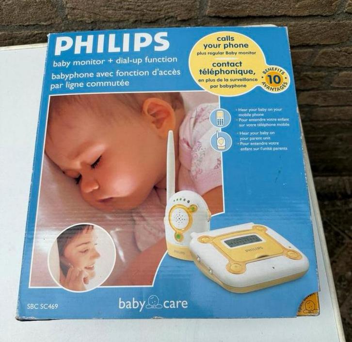 Complete set Babyfoon van Phillips SBC SC469 compleet, Kinderen en Baby's, Babyfoons, Gebruikt, 250 meter of meer, Ophalen of Verzenden
