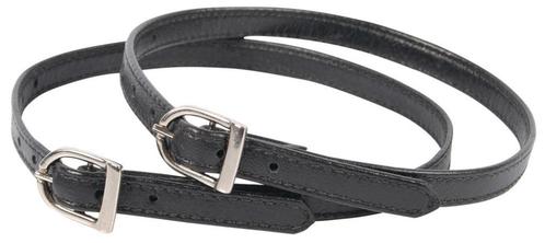 Harry's Horse Soft Leren Sporenriempjes, voor sporen, zwart, Dieren en Toebehoren, Paarden en Pony's | Overige Paardenspullen