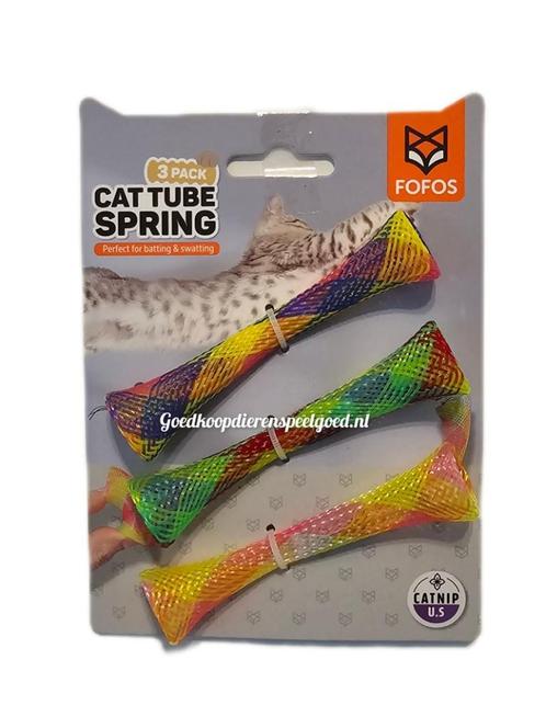 Kattenspeelgoed    "  Fun tubes  "  set van 3   €1.95, Dieren en Toebehoren, Kattenspeelgoed, Nieuw, Speelmuis, Ophalen of Verzenden