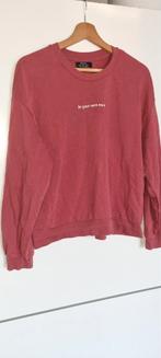 bershka trui Maat L met tekst, Maat 42/44 (L), Zo goed als nieuw, Rood, Bershka
