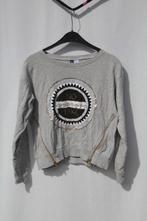 Grijze damestrui.Opdruk 'no fake'.Mt XS.Merk Divided, ., Ophalen of Verzenden, Zo goed als nieuw, Maat 34 (XS) of kleiner