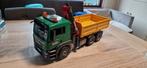 BruderMan vrachtwagen met glasbakken, Ophalen of Verzenden, Zo goed als nieuw