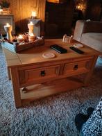 Grenen Salontafel met Lades - Massief Hout, Ophalen, Gebruikt, 50 tot 100 cm, 50 tot 100 cm