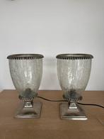 Vintage Tafellampen - Set van 2, Ophalen, Gebruikt, Glas, Minder dan 100 cm