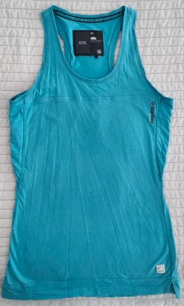 G-star hemdje maat xs blauw tanktop topje top gstar tshirt beschikbaar voor biedingen
