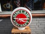 Vintage Sinclair Aircraft Reclamebord / globe, Verzamelen, Ophalen, Gebruikt, ., Lichtbak of (neon) lamp