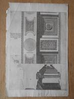Gravure van Antonio Labacco – Architectonisch Plafondontwerp, Ophalen of Verzenden