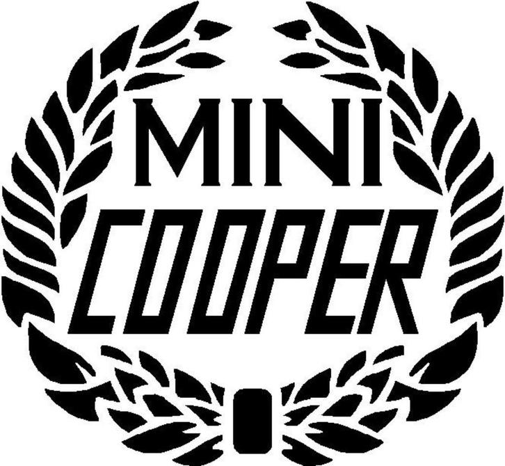 COOPER sticker set zwart Classic Mini., Auto diversen, Tuning en Styling, Ophalen
