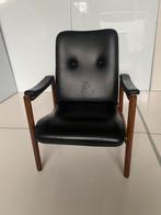 Deens design fauteuil, Huis en Inrichting, Stoelen, Ophalen, Gebruikt, Zwart, Eén