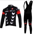 Castelli rood/zwart rep winterset met thermal fleece, Castelli, Verzenden, Nieuw, Overige maten