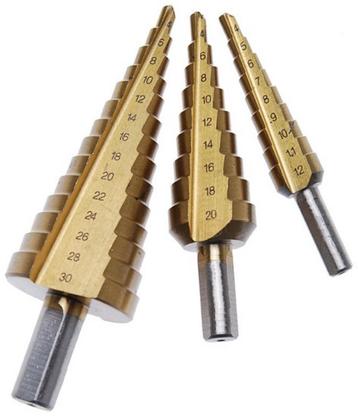 Stappenborenset 3dlg. trappenboren - 2 soorten - Nieuw beschikbaar voor biedingen