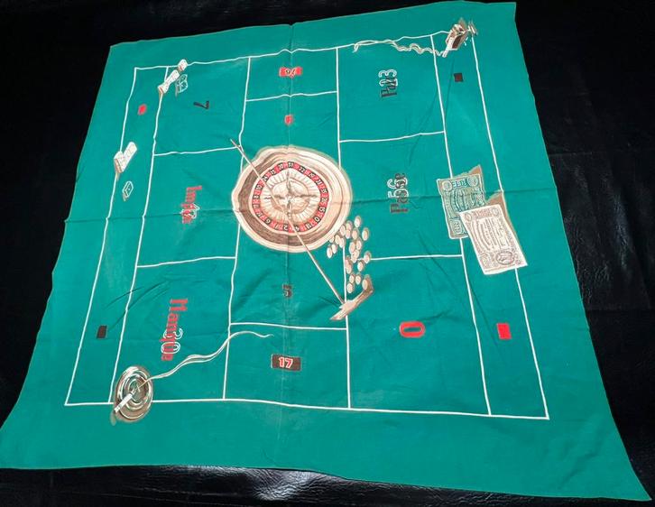 Pokerkleed 128 x 122 cm poker roulette geld, Hobby en Vrije tijd, Gezelschapsspellen | Kaartspellen, Zo goed als nieuw, Ophalen of Verzenden