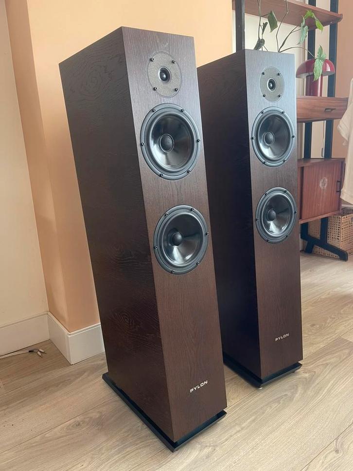 Pylon audio Diamond 28 dark chocolate, Audio, Tv en Foto, Luidsprekers, Zo goed als nieuw, Front, Rear of Stereo speakers, 120 watt of meer