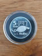 Aruba 5 florin 2004 zilver proof, Postzegels en Munten, Ophalen of Verzenden, Koningin Beatrix, Zilver