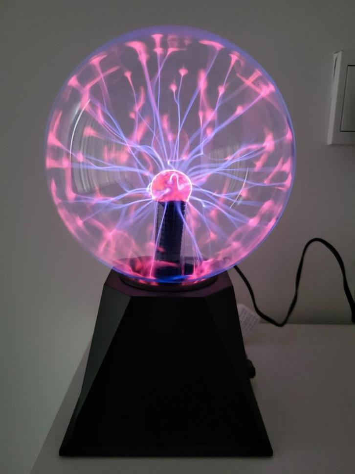 Plasma lamp, Plasma bal, Plasma bol - 20 cm Halloween, Huis en Inrichting, Lampen | Losse lampen, Zo goed als nieuw, Overige typen